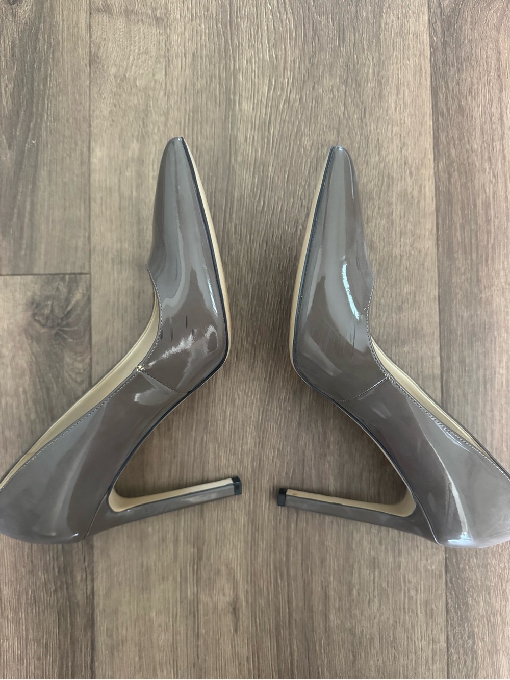 Nine West Tatiana Patent Pointed-Toe Pumps in Light Brown - Picture 8 of 11